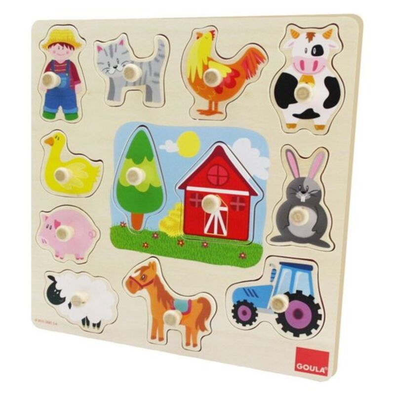 Child's Wooden Puzzle Goula 53025 (12 pcs)