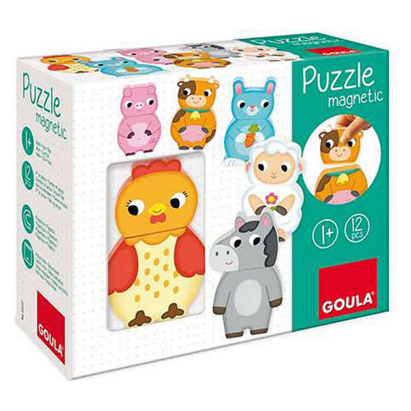 Personalisierbares Holzpuzzle Goula Goula 455245 (12 Teile)